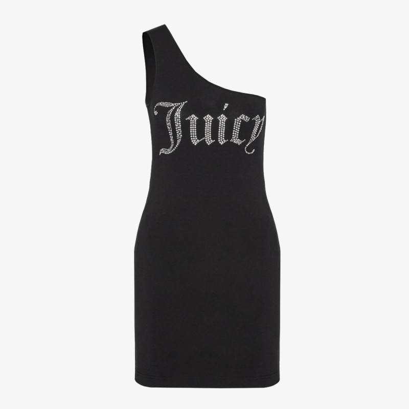 Juicy Couture ASYMMETRIC FITTED DRESS WITH DIAMANTE 