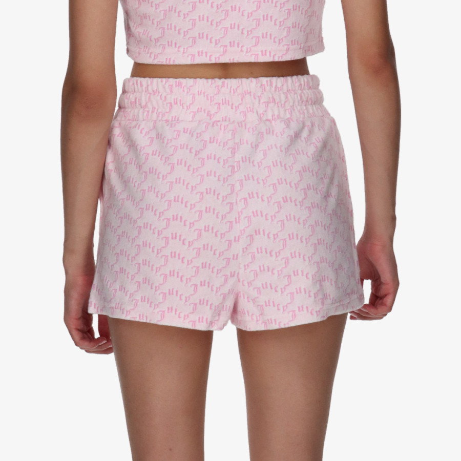 Juicy Couture TOWELLING SHORT WITH MONOGRAM 