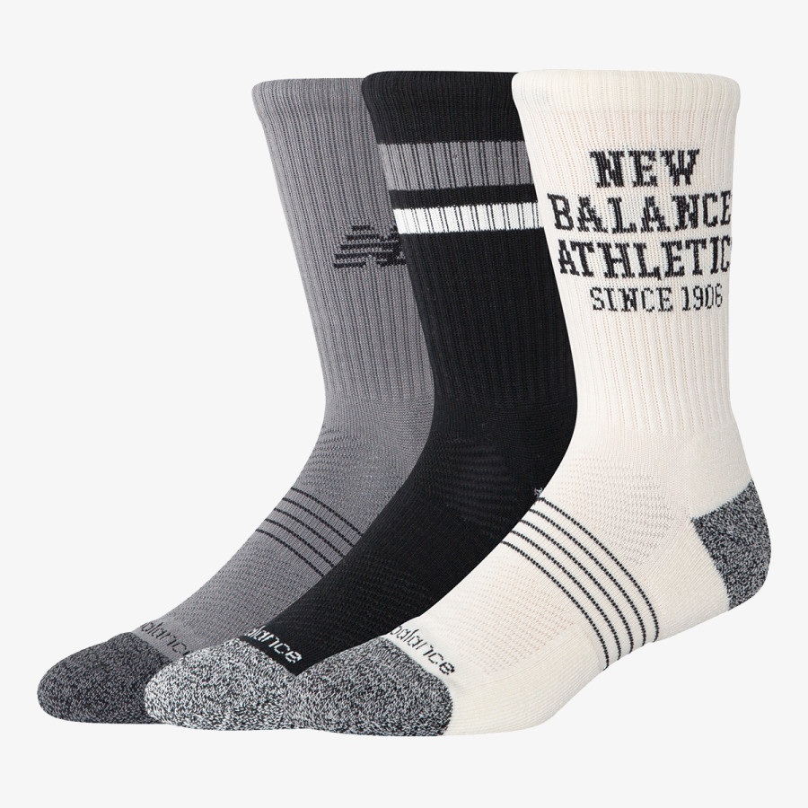 New Balance Active Graphic Crew Socks 3 Pack 