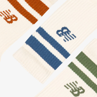 New Balance Active Lifestyle Striped Crew Socks 3 Pa 