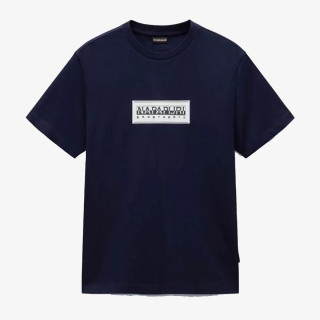Napapijri S-BOX LOGO SS 176 BLU MARINE 