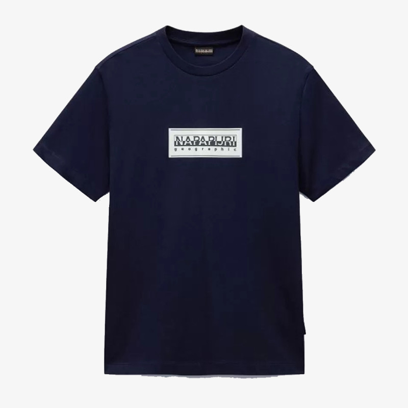 Napapijri S-BOX LOGO SS 176 BLU MARINE 