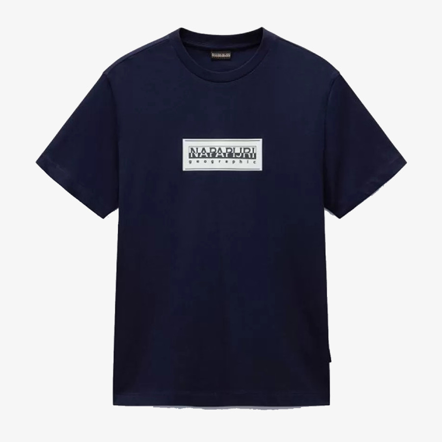 Napapijri S-BOX LOGO SS 176 BLU MARINE 