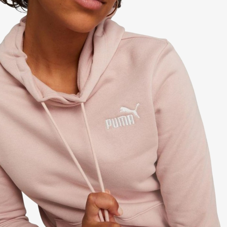 PUMA ESS+ EMBROIDERY HOODIE FL ROSE QUARTZ 