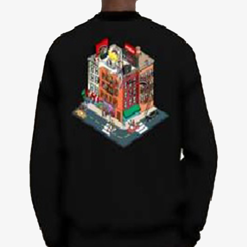 SPRAYGROUND BLOCK PARTY CREWNECK BLK